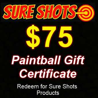 $75 Paintball Gift Card by Sure Shots